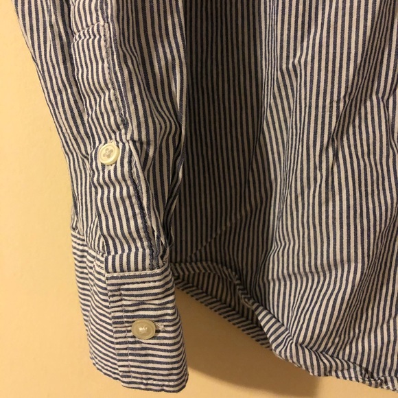 Stripped tie neckline blouse - Picture 3 of 4